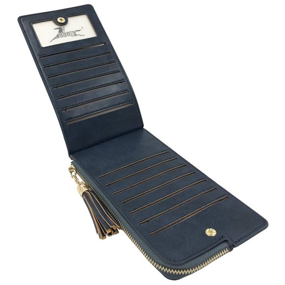 ✨✨BRAND NEW Womens RFID Bifold Phone Wallet Cards Organizer - Picture 3 of 5